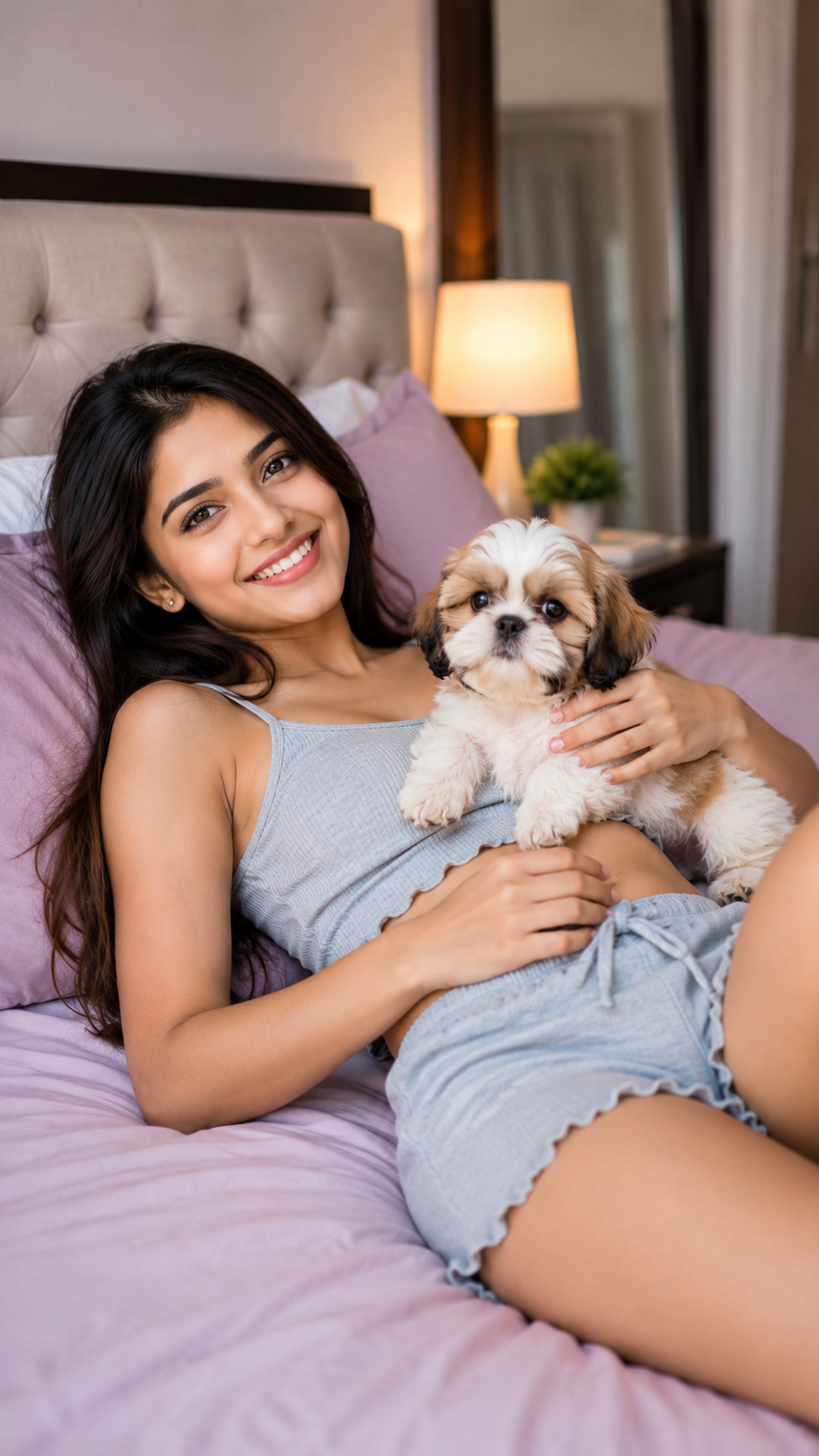 Ira with Cute Puppy